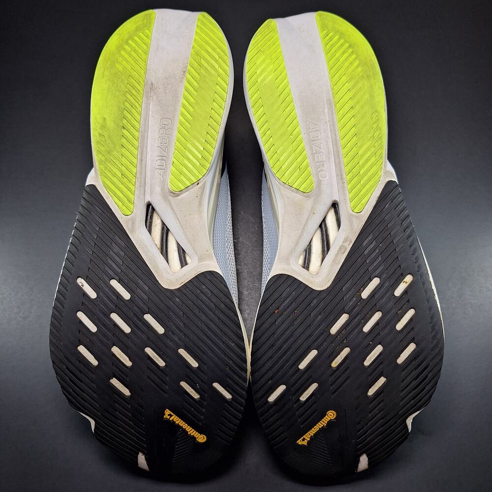 Adidas Adizero Boston 12 Wonder Blue Lucid Lemon Shoes ID4233 Men's Size 12 - Picture 11 of 12